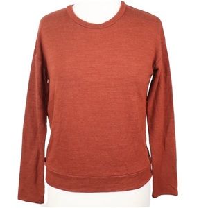 AE Outfitters Size Small Rust Drop Shoulder Cutout Back Lightweight Top.